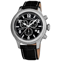Akribos XXIV Ultimate Chronograph Stainless Steel Men's Watch AK575BK