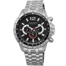 Akribos XXIV Black Men's Watch AK653SSB