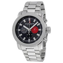 Akribos XXIV Black Men's Watch AK684SSB
