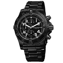 Akribos XXIV Chronograph Black Dial Black Ion-plated Stainless Steel Men's Watch AK711BK