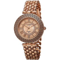 Akribos XXIV Empire Ladies Rose Gold Watch AK808RG