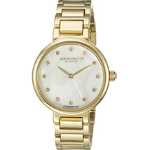 Akribos XXIV Empire White Mother Of Pearl Dial Ladies Watch AK877YG