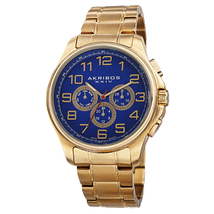 Akribos XXIV Gold-tone Alloy Men's Watch AK748YG