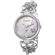 Akribos XXIV Mother of Pearl Dial Silver-tone Ladies Watch AK645SS AK645SS
