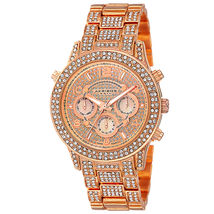 Akribos XXIV Rose Gold-tone Dial Ladies Watch AK776RG