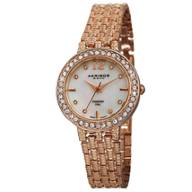 Akribos XXIV Rose Gold-tone Alloy Ladies Watch AK757RG AK757RG