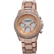 Akribos XXIV Rose Gold-Tone Ladies Watch AK683RG