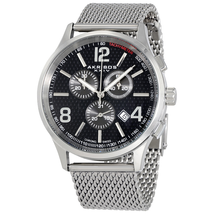 Akribos XXIV Silver-tone Stainless Steel Men's Watch AK719SSB