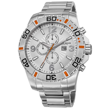 Akribos XXIV Silver-Tone Men's Watch AK671SS