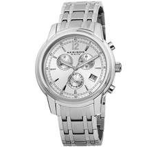 Akribos XXIV Silver-Tone Men's Watch AK692SSW