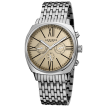 Akribos XXIV Akribos Cream Dial Stainless Steel Men's Watch AK636SSW