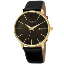 Akribos XXIV Black Dial Men's Watch AK1064YGBK