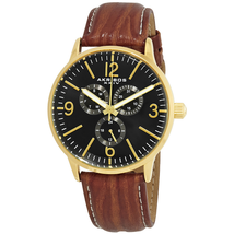 Akribos XXIV Black Dial Multi-function Men's Watch AK769YG