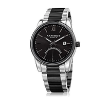 Akribos XXIV Black dial Two Tone Men's Watch AK962TTB