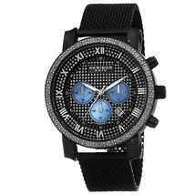 Akribos XXIV Black IP Stainless Steel Men's Watch AK713BK
