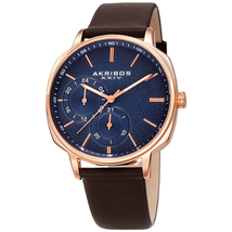 Akribos XXIV Blue Dial Men's Watch AK1022RGBR