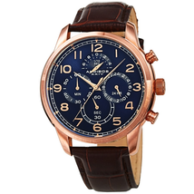 Akribos XXIV Chronograph Blue Dial Men's Watch AK1004RGBU