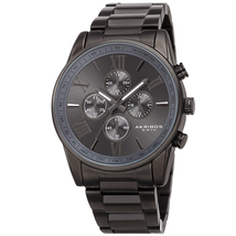 Akribos XXIV Chronograph Grey Dial Men's Watch AK1072GN
