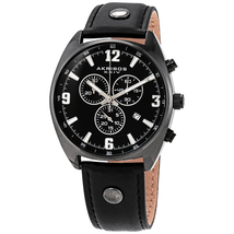 Akribos XXIV Chronograph Quartz Black Dial Men's Watch AK969BK