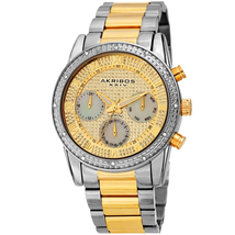 Akribos XXIV Gold Tone Dial Men's Watch AK1040TTG