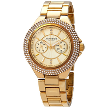 Akribos XXIV Gold Tone Dial Multi-function Ladies Watch AK789YG