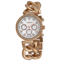 Akribos XXIV Mother of Pearl Dial Rose Tone Metal Ladies Watch AK640RG AK640RG