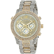 Akribos XXIV Multi-Function Crystal Encrusted Ladies Watch AK776TTG