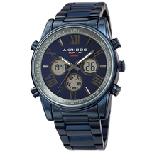 Akribos XXIV Quartz Blue Dial Men's Smart Watch AK1095BU
