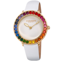 Akribos XXIV Quartz White Dial Ladies Watch AK1092WT
