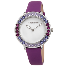 Akribos XXIV Quartz White Dial Ladies Watch AK1093PU