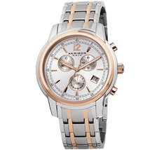 Akribos XXIV Silver-Tone Men's Watch AK692TTR