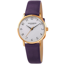 Akribos XXIV White Dial Ladies Watch AK1087PU
