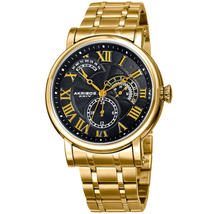 Akribos XXIV Black Dial Men's Watch AK1001YGB