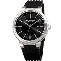 Akribos XXIV Black Dial Men's Watch AK1007SSB