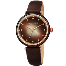 Akribos XXIV Brown Dial Ladies Watch AK1035BR