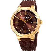 Akribos XXIV Brown Dial Men's Watch AK1007YGBR