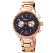 Akribos XXIV Chronograph Blue Dial Men's Watch AK1071RGBU