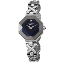 Akribos XXIV Diamond Blue Dial Ladies Watch AK1086SSBU
