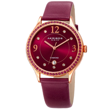 Akribos XXIV Diamond Purple Dial Ladies Watch AK1011PU