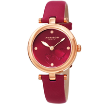 Akribos XXIV Diamond Purple Dial Ladies Watch AK1044PK