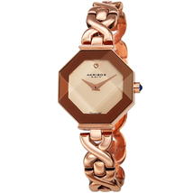 Akribos XXIV Diamond Rose Gold-tone Dial Ladies Watch AK1086RG