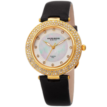 Akribos XXIV Diamond White Dial Ladies Watch AK1008BKG