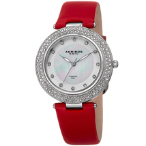 Akribos XXIV Diamond White Dial Ladies Watch AK1008RD