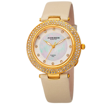 Akribos XXIV Diamond White Dial Ladies Watch AK1008YG