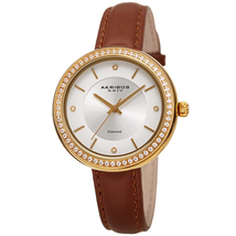 Akribos XXIV Diamond White Dial Ladies Watch AK1067BR