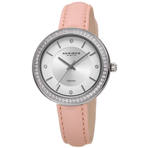 Akribos XXIV Diamond White Dial Ladies Watch AK1067PK