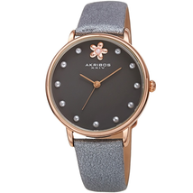 Akribos XXIV Grey Dial Ladies Watch AK1084GY