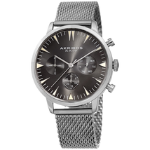 Akribos XXIV Grey Dial Men's Watch AK1027SS