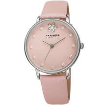 Akribos XXIV Pink Dial Ladies Watch AK1084PK