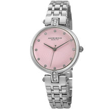 Akribos XXIV Pink Dial Ladies Watch AK1085PK